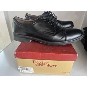Dexter Comfort Men's Dress Shoes Size 14 Leather Lining Black Lace Up